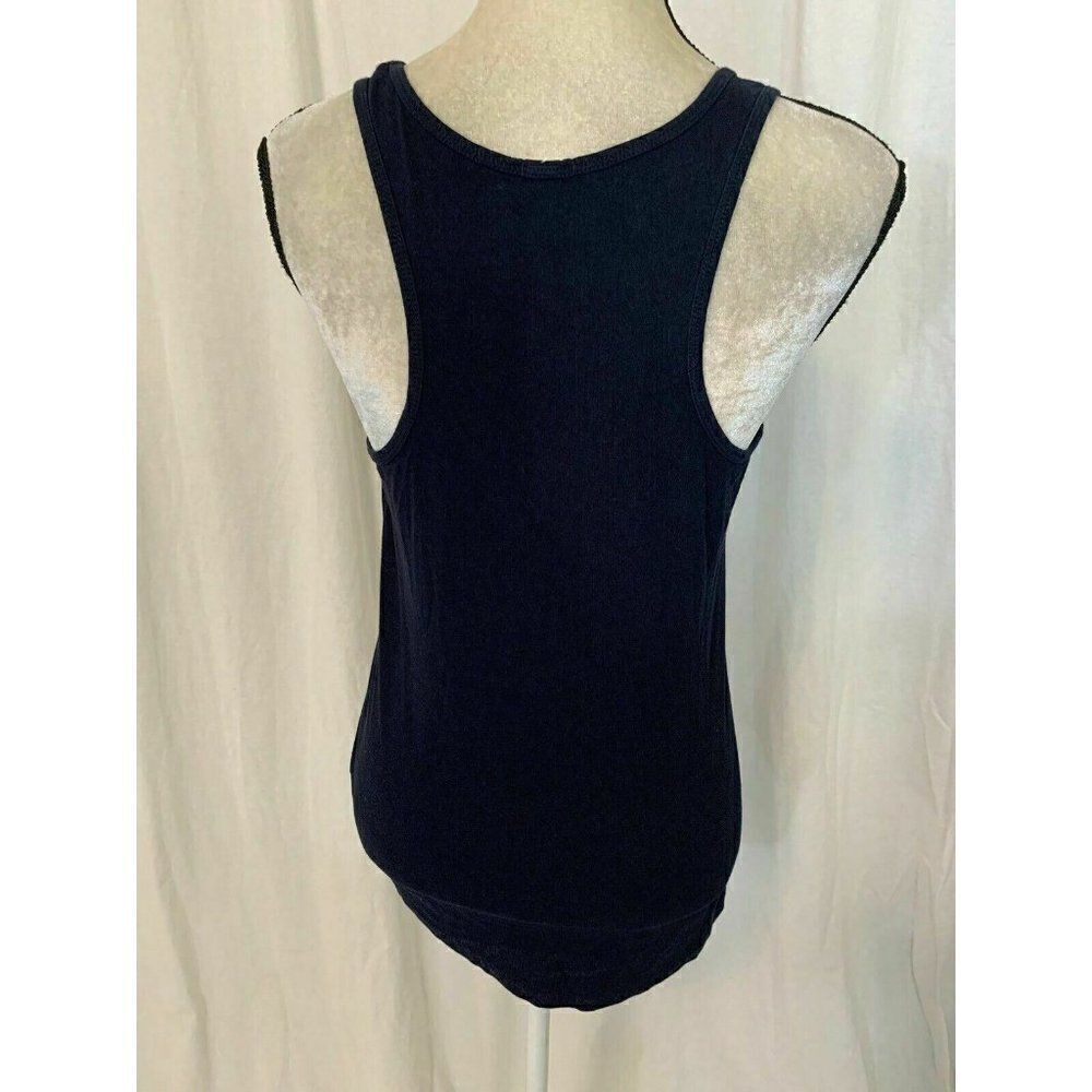 J Crew Navy Blue Scoop Neck Jersey Tank top - Picture 5 of 8